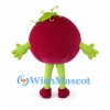 Grape Mascot Costume in Purple with Green Vine and Legs