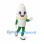 Soft Serve Ice Cream Mascot Costume with White Swirl and Green Limbs