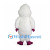 Yeti Mascot Costume in White with Purple Hands and Feet