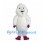 Yeti Mascot Costume in White with Purple Hands and Feet