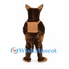 German Shepherd Dog Mascot Costume with Tan Utility Vest