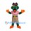 Crocodile Mascot Costume with Pirate Hat and Red Striped Shirt
