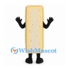 Cracker Mascot Costume in Cream with Long Rectangular Body