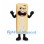 Cracker Mascot Costume in Cream with Long Rectangular Body