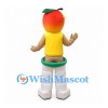 Fruit Character Mascot Costume with Red Head and White Robot Legs