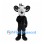 Rat Mascot Costume in Black with White Face and Large Round Ears