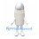 Trash Can Mascot Costume in White with Silver Dome Lid