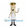 Wrap Mascot Costume with Vegetable Filling and White Apron