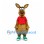 Kangaroo Mascot Costume with Red Shirt and Green Sneakers