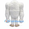 Yeti Mascot Costume in White with Square Body and Long Arms
