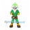 Eagle Mascot Costume in Green with Utility Belt and Brown Boots