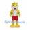 Tiger Mascot Costume in Yellow and Green with Red Shorts