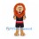 Lion Mascot Costume with Black Sports Uniform and Red Trim
