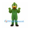 Duck Mascot Costume in Green with Matching Overalls
