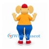 Mouse Mascot Costume in Yellow with Orange Shirt and Blue Pants