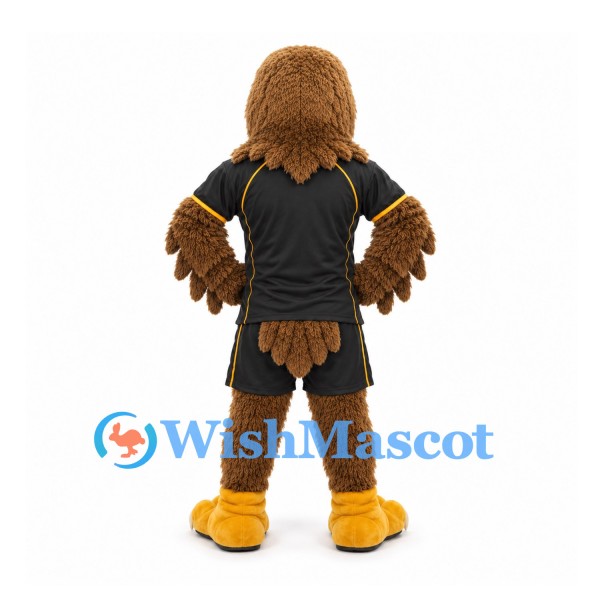 Eagle Mascot Costume with Black Sports Shirt and Shorts