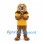 Lion Mascot Costume with Yellow Shirt and Large Tan Mane