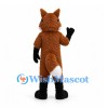 Fox Mascot Costume in Brown with White Chest and Black Sunglasses