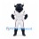 Bull Mascot Costume in Black with White Sports Uniform