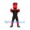 Hand Mascot Costume in Red with Black Sports Uniform