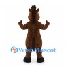 Horse Mascot Costume in Brown with White Belly and Black Hooves