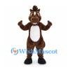 Horse Mascot Costume in Brown with White Belly and Black Hooves