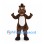 Horse Mascot Costume in Brown with White Belly and Black Hooves