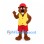 Beaver Mascot Costume with Yellow Vest and Red Shorts
