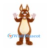 Rabbit Mascot Costume in Brown with Cream Belly and Pink Hands