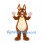 Rabbit Mascot Costume in Brown with Cream Belly and Pink Hands