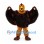 Eagle Mascot Costume with Broad Brown Feathered Wings