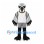 Falcon Mascot Costume with Gray Wings and White Sports Shirt