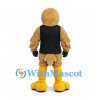 Eagle Mascot Costume in Tan with Black Sports Shirt