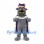 Hippo Mascot Costume with Purple Royal Cape and Crown