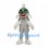 Fish Mascot Costume in Green and Gray with White Fins