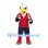 Eagle Mascot Costume with White Head and Red Sports Jersey