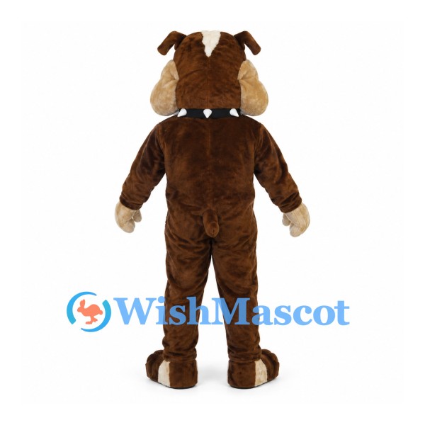 Tasmanian Devil Mascot Costume in Brown with White Belly and Large Teeth