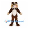 Tasmanian Devil Mascot Costume in Brown with White Belly and Large Teeth
