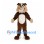 Tasmanian Devil Mascot Costume in Brown with White Belly and Large Teeth