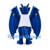 Dragon Mascot Costume in Blue with Large Wings and White Vest