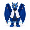 Dragon Mascot Costume in Blue with Large Wings and White Vest