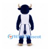 Bull Mascot Costume in Navy with White Basketball Uniform