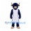 Bull Mascot Costume in Navy with White Basketball Uniform