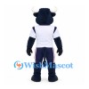 Bull Mascot Costume in Navy with White Sports Shirt