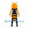 Bee Mascot Costume with Yellow Head and Black Vest