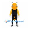 Bee Mascot Costume with Yellow Head and Black Vest