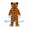 Tiger Mascot Costume in Orange with Black Stripes and White Paws