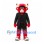 Bull Mascot Costume in Red with Black Blazer and Shorts