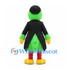 Parrot Mascot Costume in Green with Black Tuxedo Tailcoat