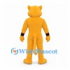 Lioness Mascot Costume with Muscular Gold Body and Black Wristbands